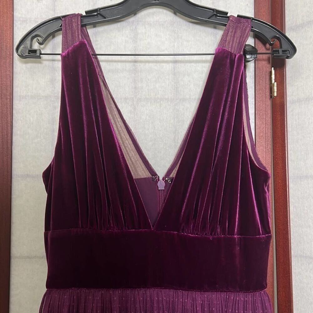 NWT BCBGMAXARAZIA TIERED RUFFLE TULLE MAXI DRESS‎ SIZE S - Picture 7 of 13